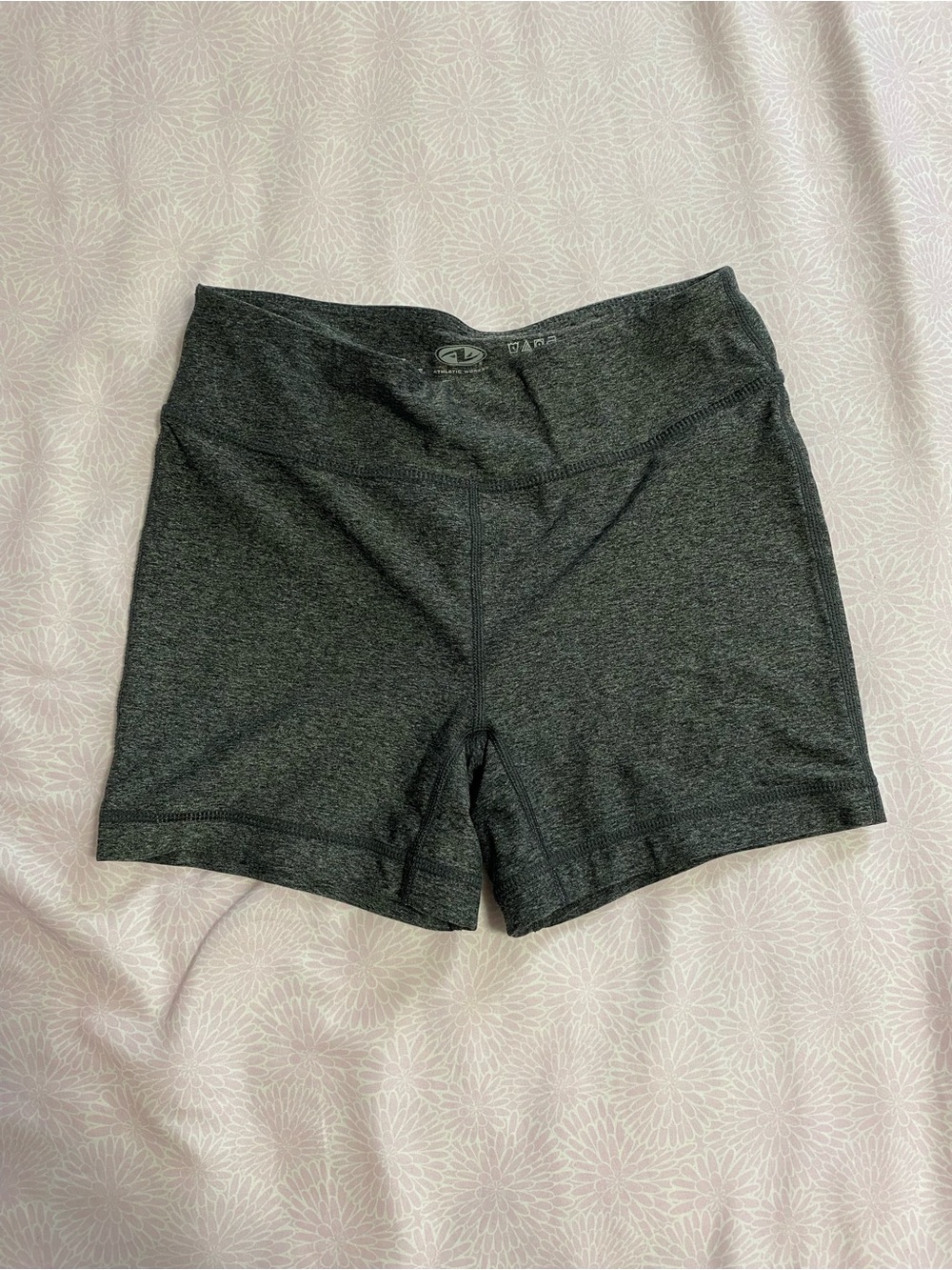 Athletic Works Dark Gray High-Rise Athletic Bike Shorts